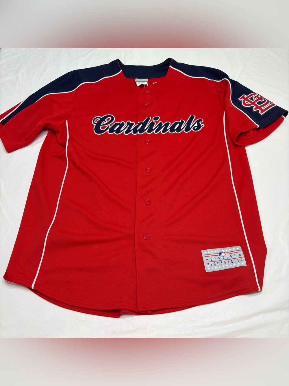 St Louis Cardinals Jersey Red MLB Yadier Molina #4 Genuine Merchandise Men’s L
